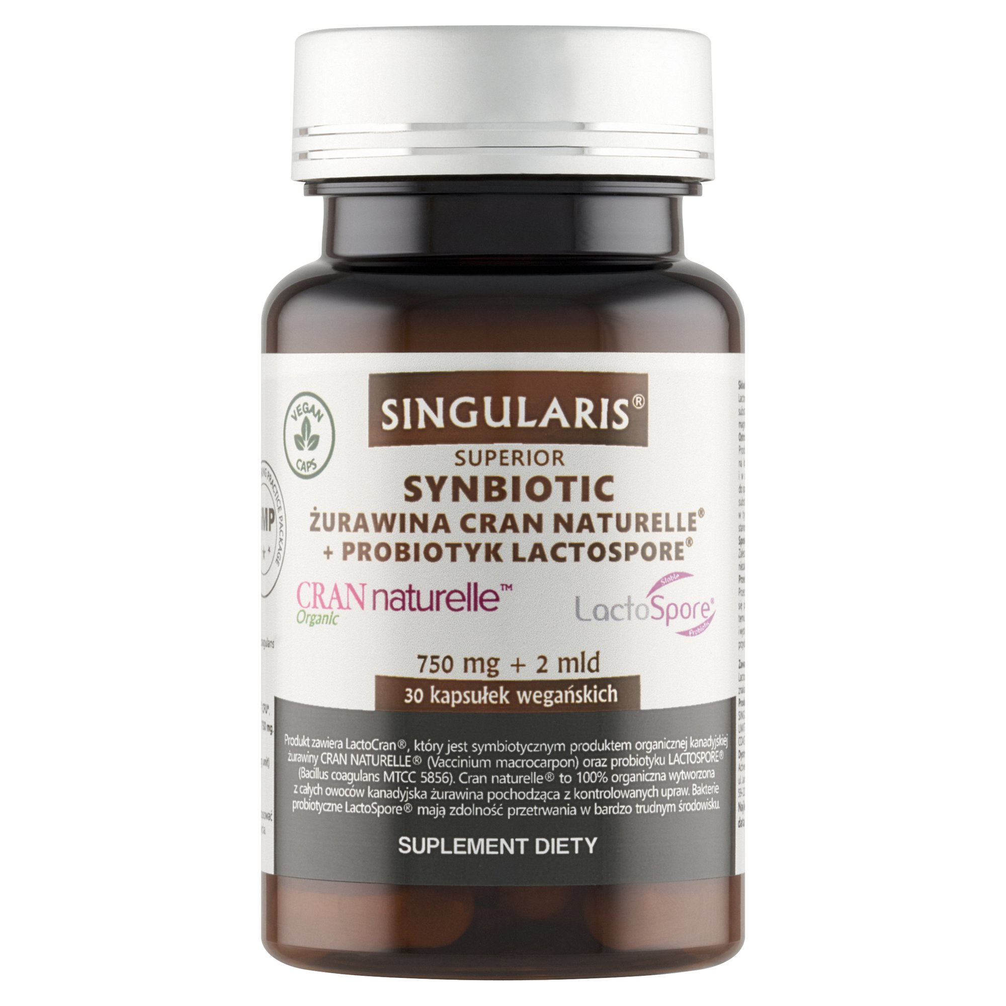 SYNBIOTIC ŻURAWINA CRAN NATURELLE® + PROBIOTYK LACTOSPORE® SUPERIOR