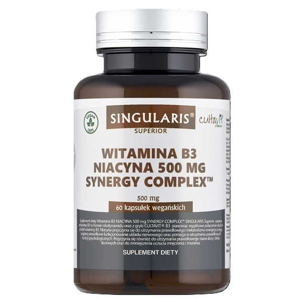 Witamina B3 niacyna 500 mg Synergy Complex