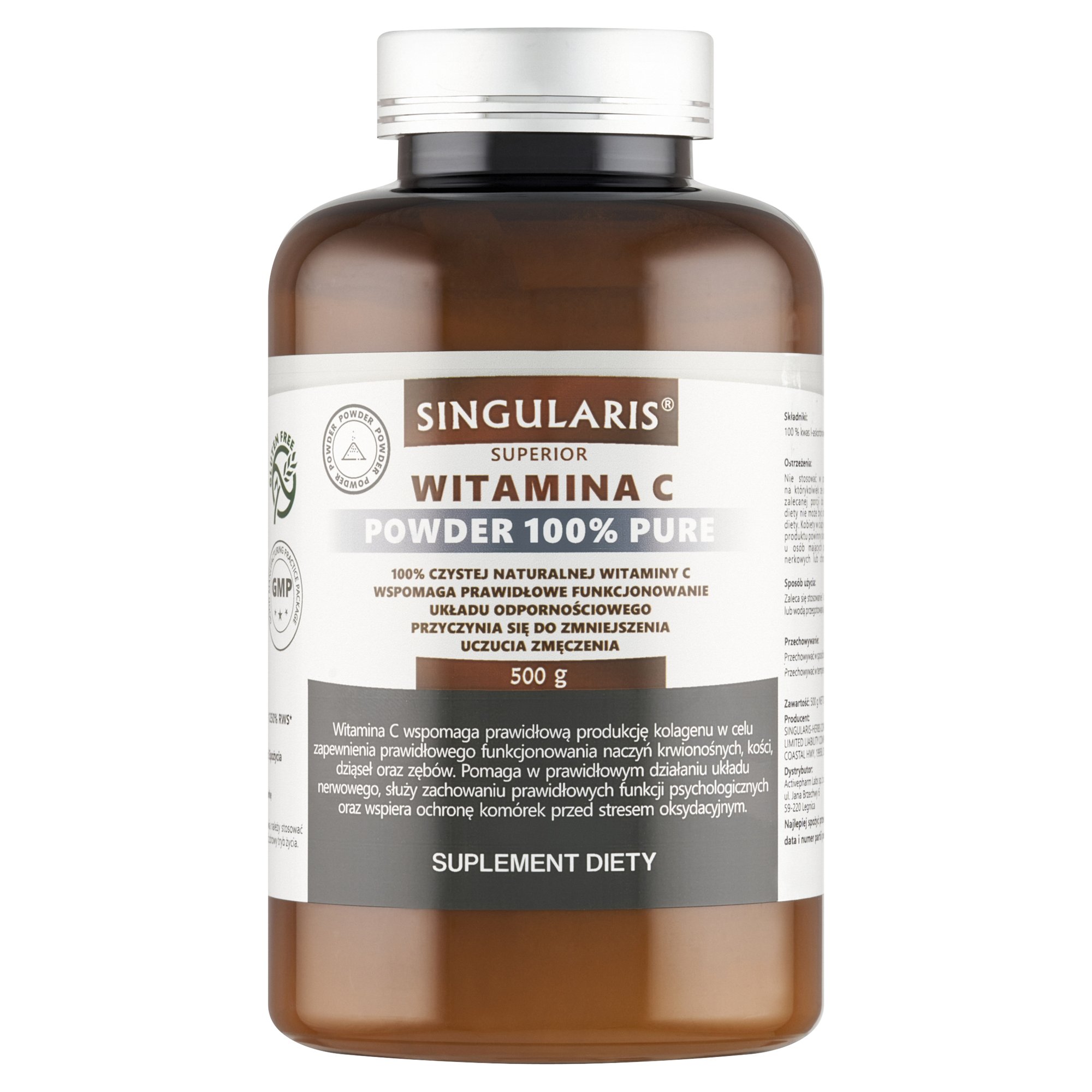 WITAMINA C POWDER 100% PURE 500g SINGULARIS SUPERIOR
