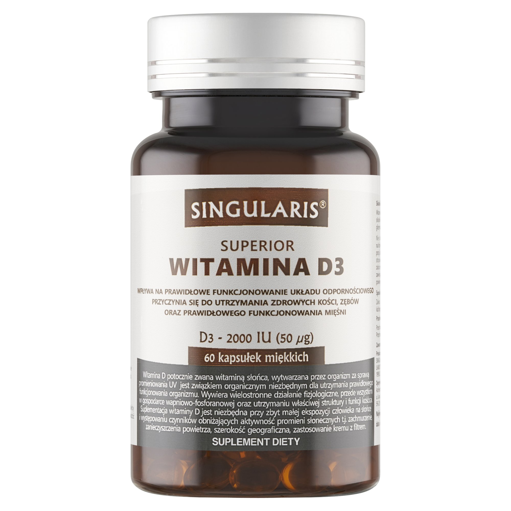 WITAMINA D3 2000 IU SUPERIOR 60 kaps