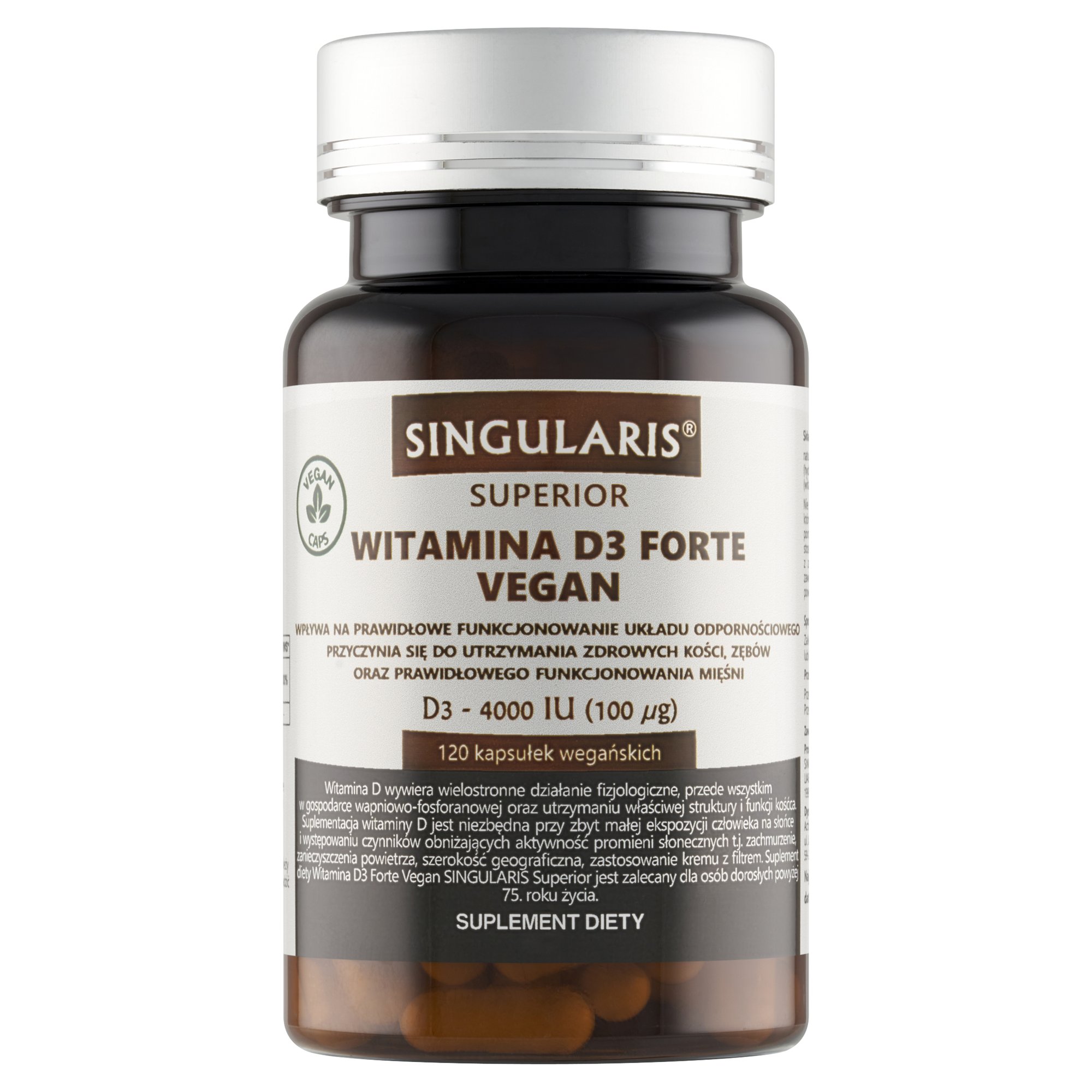 Witamina D3 Forte Vegan 4000 Singularis Superior 120 kaps