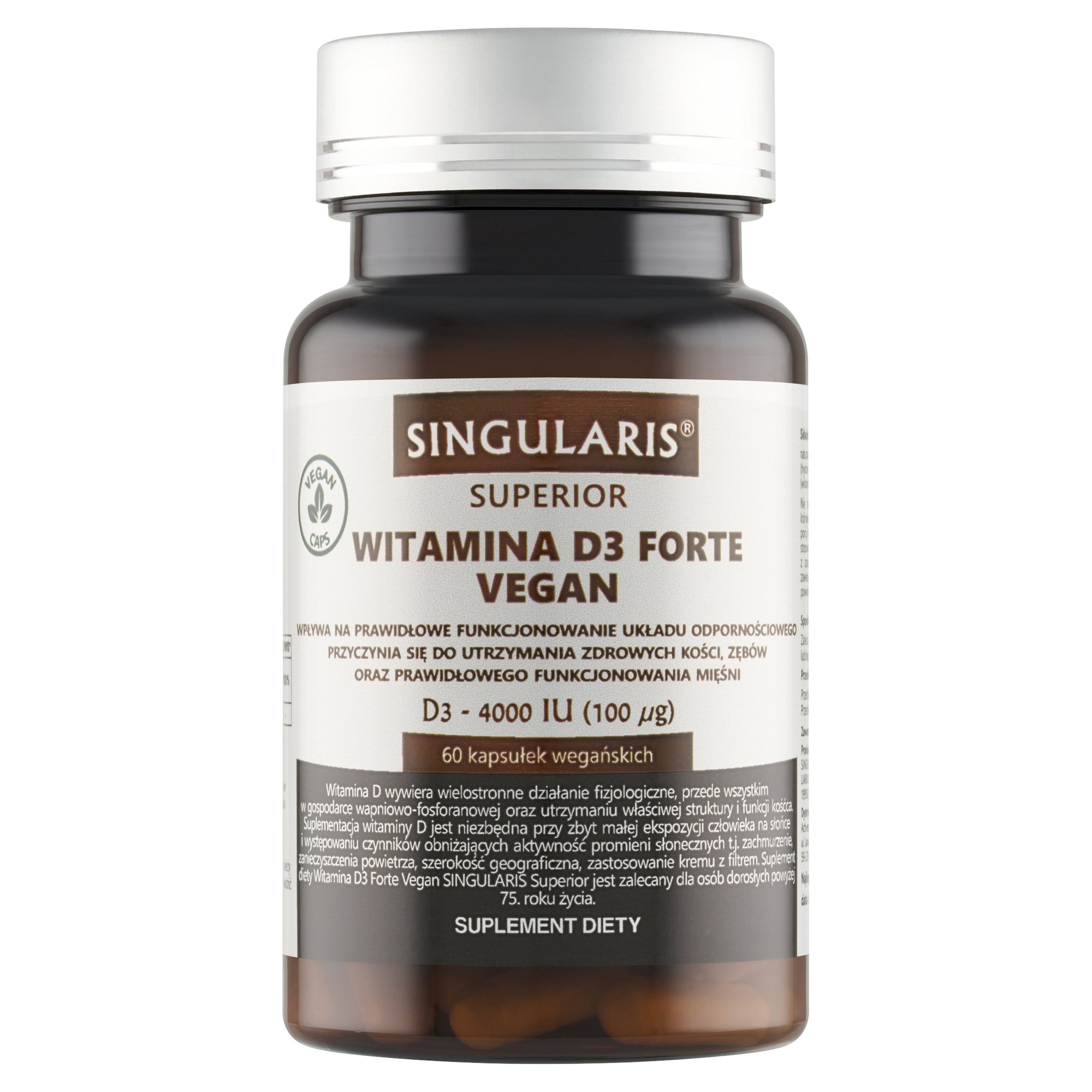 Witamina D3 Forte Vegan 4000 Singularis Superior 60 kaps