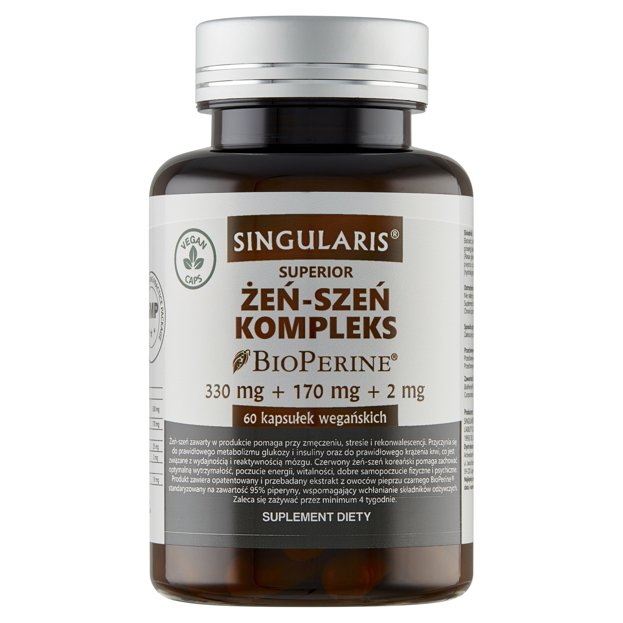 ŻEŃ-SZEŃ KOMPLEKS SINGULARIS® SUPERIOR 60 kapsułek wegańskich